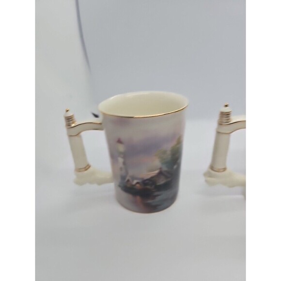 NEW 6th Set of 2Thomas Kinkade Seaside Inspirations Heirloom Porcelain MugsA1380 - Picture 5 of 8